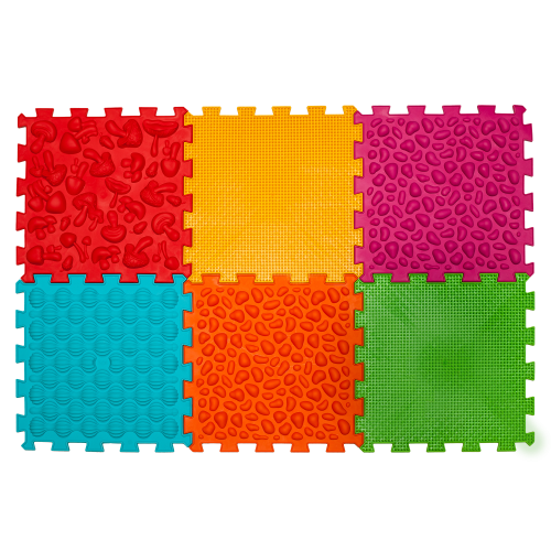 Masážna podložka „Ortek Mix Puzzle“ 6 prvkov Mäkká Masážna podložka „Ortek Mix Puzzle“ 6 prvkov Mäkká