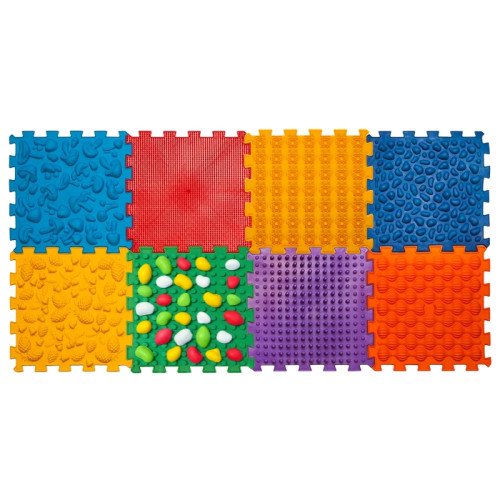 Covoraș de masaj "Ortek Mix Puzzle-uri" 8 elemente + "Pietre" Covoraș de masaj "Ortek Mix Puzzle-uri" 8 elemente + "Pietre"