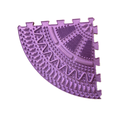 Massage mat Ortek Spikes, 4 pieces Lilac