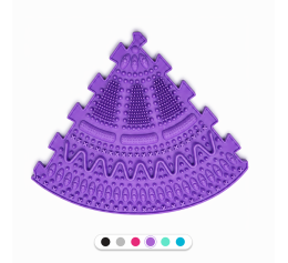 Massage mat Ortek Spikes, 1 piece Lilac