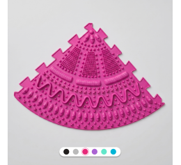 Massage mat Ortek Spikes, 1 piece Pink