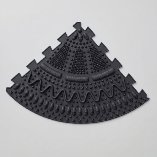 Massage mat Ortek Spikes, 4 pieces Graphite