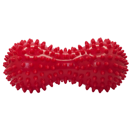 Double massage ball with spikes