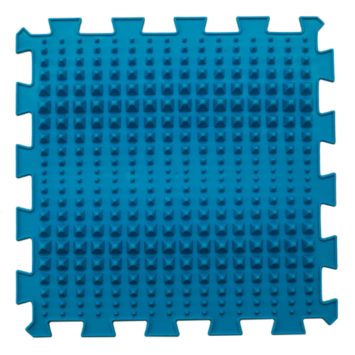 6 elemből álló Puzzle masszázs szőnyeg Kék kavics 6 elemből álló Puzzle masszázs szőnyeg Kék kavics