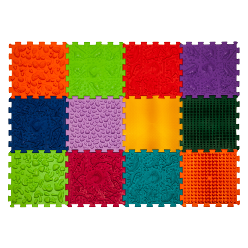 Covoraș de masaj Ortek Dinozauri Puzzle-uri 12 elemente