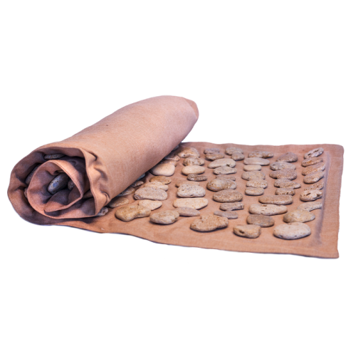 Massagematte mit natürlichen Kieselsteinen und einer Schaumstoffschicht innen "Ortek" SOFT 93x44 cm