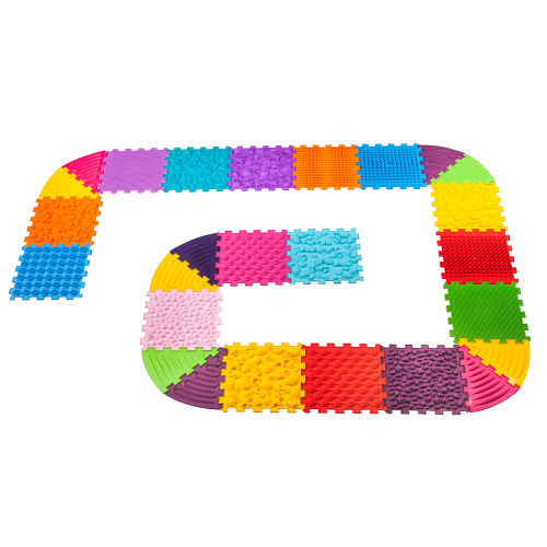 Massage mat Ortek Puzzle 16 elements + 10 triangles Massage mat Ortek Puzzle 16 elements + 10 triangles