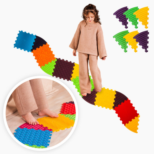 Килимок масажний Ortek Puzzle 6 елементів + 6 трикутників Килимок масажний Ortek Puzzle 6 елементів + 6 трикутників