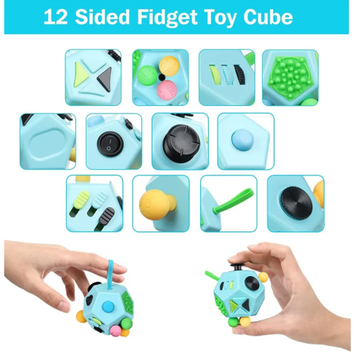 Fidget kocka na rozvoj jemnej motoriky Senzorická antistresová hračka