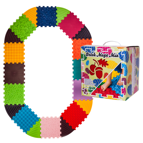 Килимок масажний Ortek Puzzle 12 елементів + 8 трикутників
