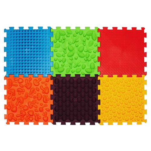 Килимок масажний Ortek Puzzle 6 елементів + 6 трикутників Килимок масажний Ortek Puzzle 6 елементів + 6 трикутників