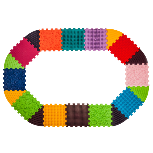 Massage mat Ortek Puzzle 12 elements + 8 triangles Massage mat Ortek Puzzle 12 elements + 8 triangles