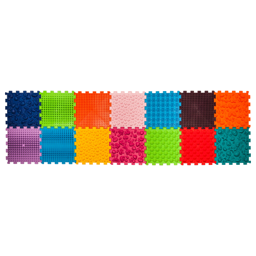 Masážna podložka Ortek Puzzle 14 prvkov + 8 trojuholníkov