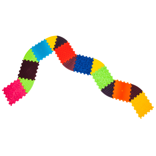 Masážní podložka Ortek Puzzle 8 prvků + 8 trojúhelníků Masážní podložka Ortek Puzzle 8 prvků + 8 trojúhelníků