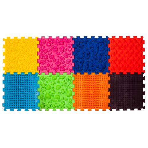 Masážní podložka Ortek Puzzle 8 prvků + 8 trojúhelníků Masážní podložka Ortek Puzzle 8 prvků + 8 trojúhelníků