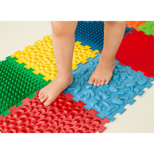 Masážní ortopedické podložky "Puzzle Mix" 10 modulů