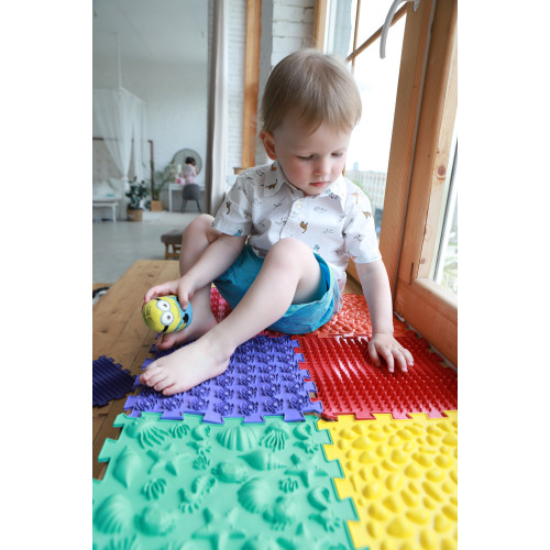 Masážní ortopedická podložka Ortek Puzzle "Mega Mix" 16 modulů Masážní ortopedická podložka Ortek Puzzle "Mega Mix" 16 modulů