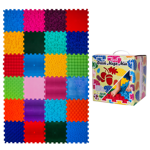 Килимок масажний ортопедичний Ortek "Puzzle Mega Mix" 24 модуля Килимок масажний ортопедичний Ortek "Puzzle Mega Mix" 24 модуля