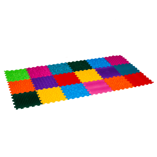 Senzorický koberec Puzzle "Mega Mix" 18 prvkov