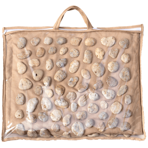 Massage orthopedic mat with natural pebbles “Ortek” SOFT 74x44 cm