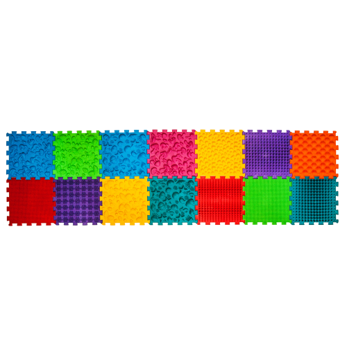Накладки масажні ортопедичні Ortek Puzzle "Mega Mix" 14 модулів