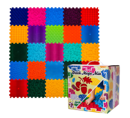 Masážní ortopedická podložka Ortek "Puzzle Mix" 25 modulů