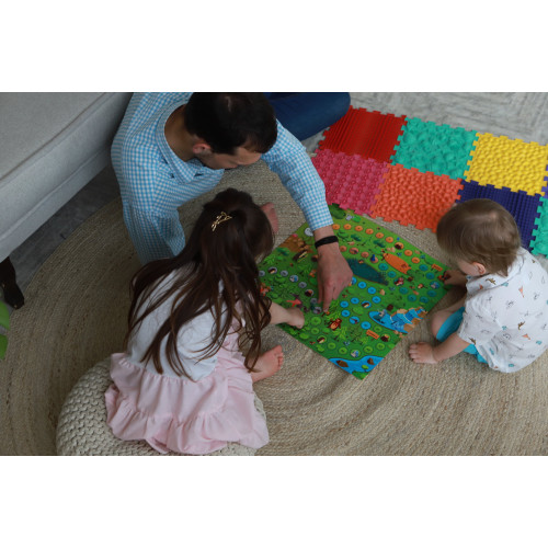 Orthopädische Sensorik Strukturmatten für Kinder und Erwachsene Puzzle "Mix" 10 Elemente mit Spiel Waldabenteuer Orthopädische Sensorik Strukturmatten für Kinder und Erwachsene Puzzle "Mix" 10 Elemente mit Spiel Waldabenteuer