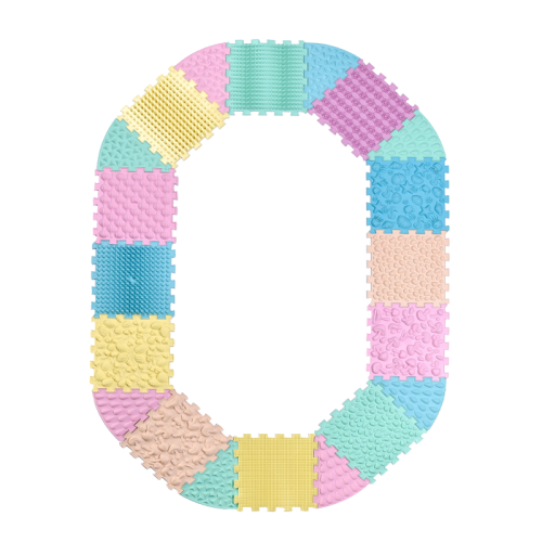 Massage mat Ortek Mega Mix Puzzle 12 parts + 8 sectors PASTEL Massage mat Ortek Mega Mix Puzzle 12 parts + 8 sectors PASTEL