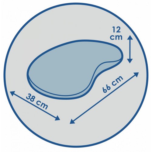 Soft orthopedic pillow with memory effect "Sonata" Soft J2528