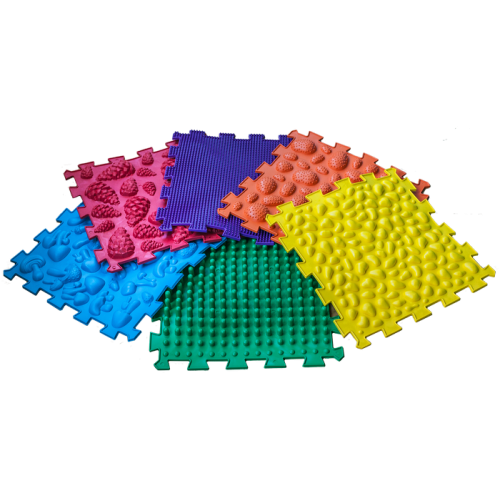 Covoraș de masaj "Ortek Mix Puzzle-uri" 9 elemente REÎNNOIT