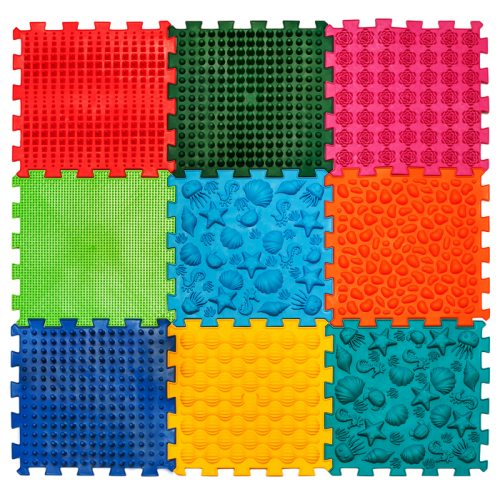 Senzorický chodník pre deti Ortek "Puzzle Morské" 9 modulov