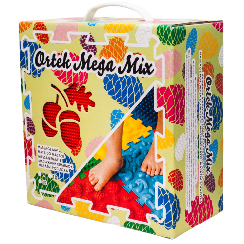 Covoraș de masaj "Ortek Mix Puzzle-uri" 9 elemente REÎNNOIT