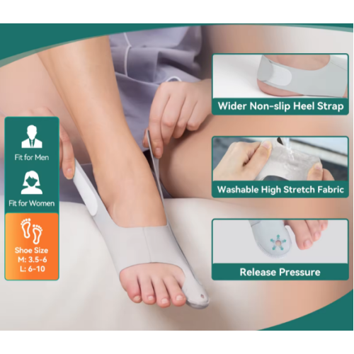 Bunion bandage with metal insert and adjustable stretch